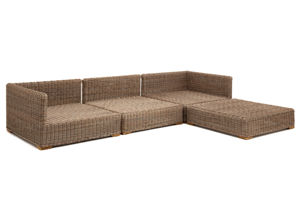 HILLS Gartensofa + Hocker