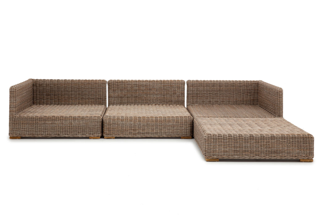 HILLS Gartensofa + Hocker