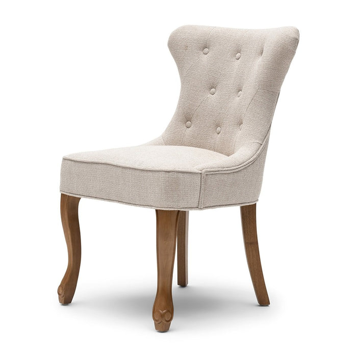 George Dining Chair, glossy flax