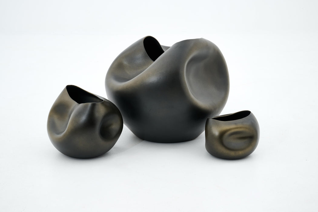 REYNOLDS Vase, Keramik, bronze