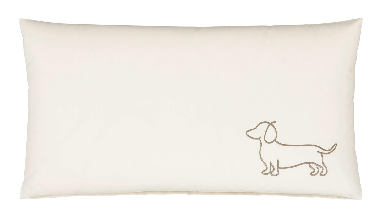 Baumwollsatin Kissenbezug Companion mit Dackel Motiv