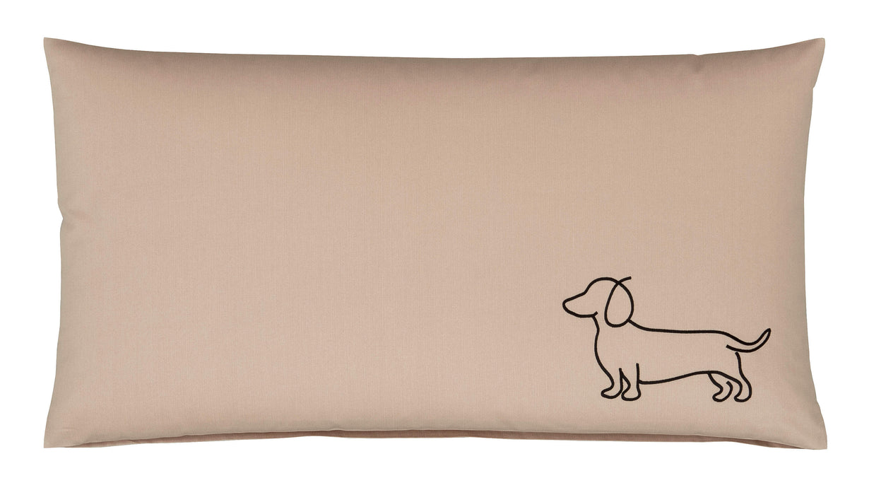 Baumwollsatin Kissenbezug Companion mit Dackel Motiv