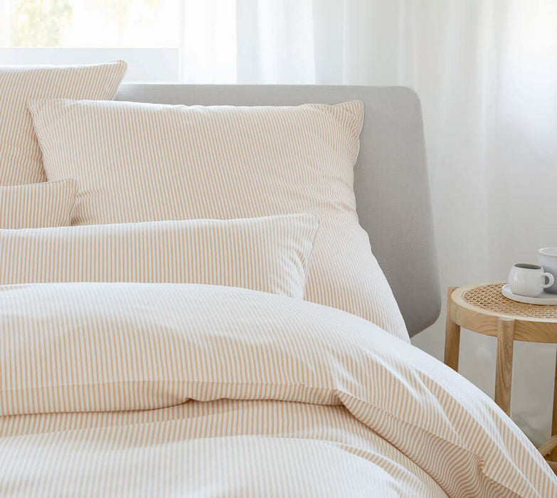 Mako-Satin-Bettwäsche Hamburger Streifen