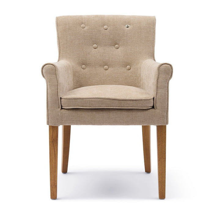La Scala Dining Armchair, natural linen