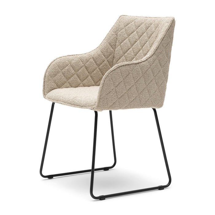 Esszimmerstuhl mit Armlehne Frisco Drive, natural grey
