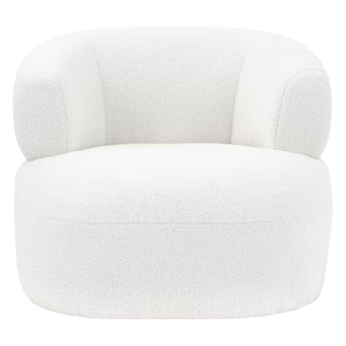 Sessel Orlando Bouclé Weiss