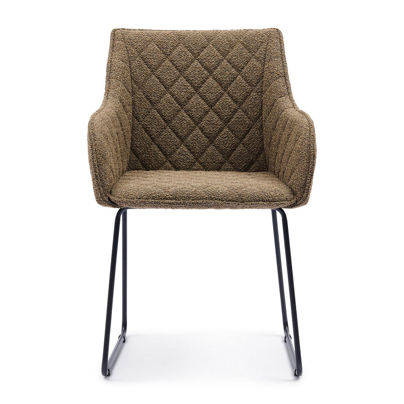 Esszimmerstuhl mit Armlehne Frisco Drive, Classic Brown
