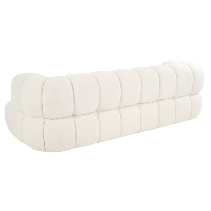 3 Sitzer Sofa Dallas weiss, Boucle