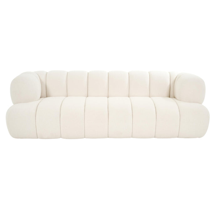 3 Sitzer Sofa Dallas weiss, Boucle