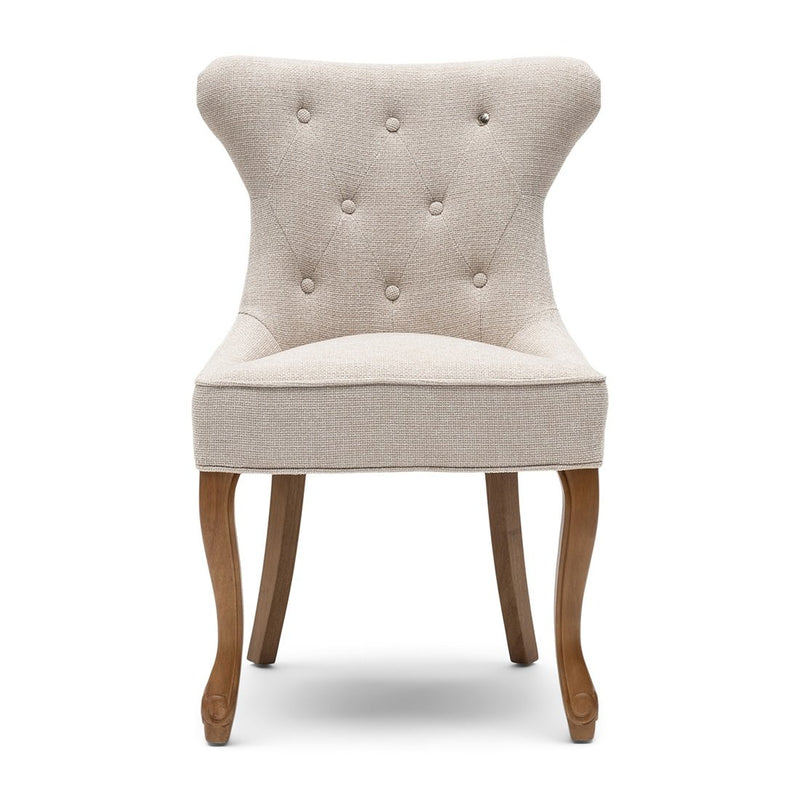 George Dining Chair, glossy flax