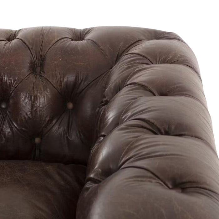 4 Sitzer Sofa Edinburgh Chesterfield, dunkelbraun