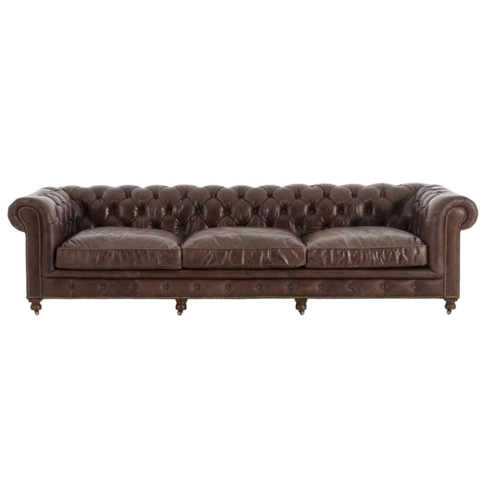 4 Sitzer Sofa Edinburgh Chesterfield, dunkelbraun
