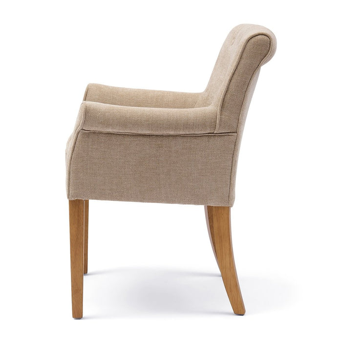 La Scala Dining Armchair, natural linen