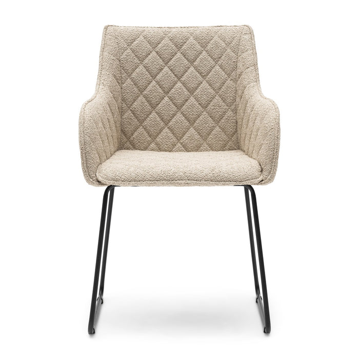 Esszimmerstuhl mit Armlehne Frisco Drive, natural grey