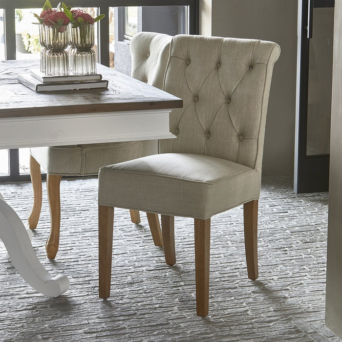 Hampton Classic Dining Chair, linen, flax