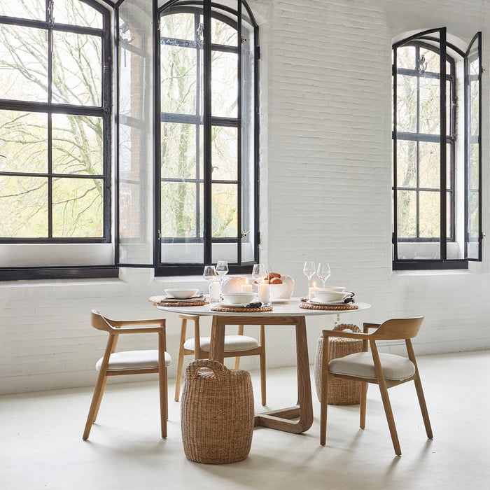 Hocker Alcudia aus Rattan