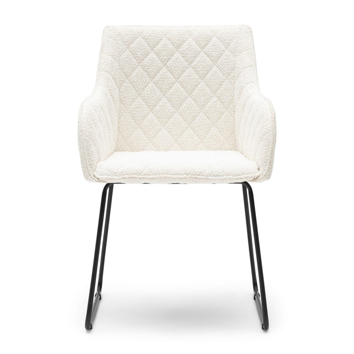 Esszimmerstuhl mit Armlehne Frisco Drive, Simply White