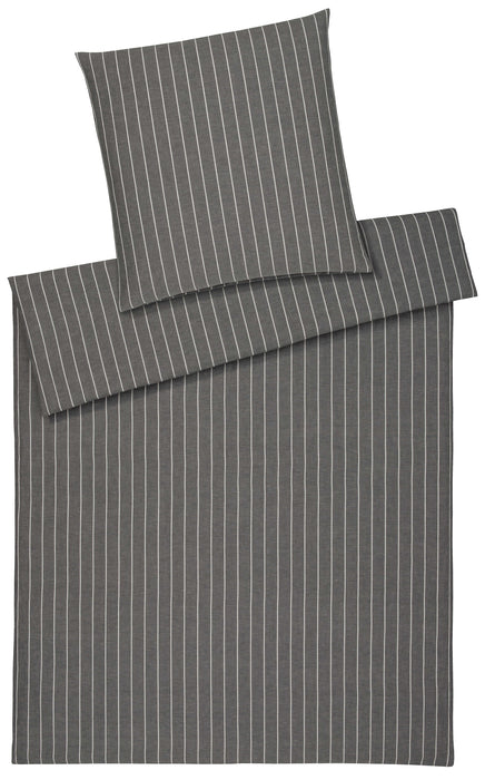 Halbleinen Bettwäsche Cozy mit schlichten Streifen