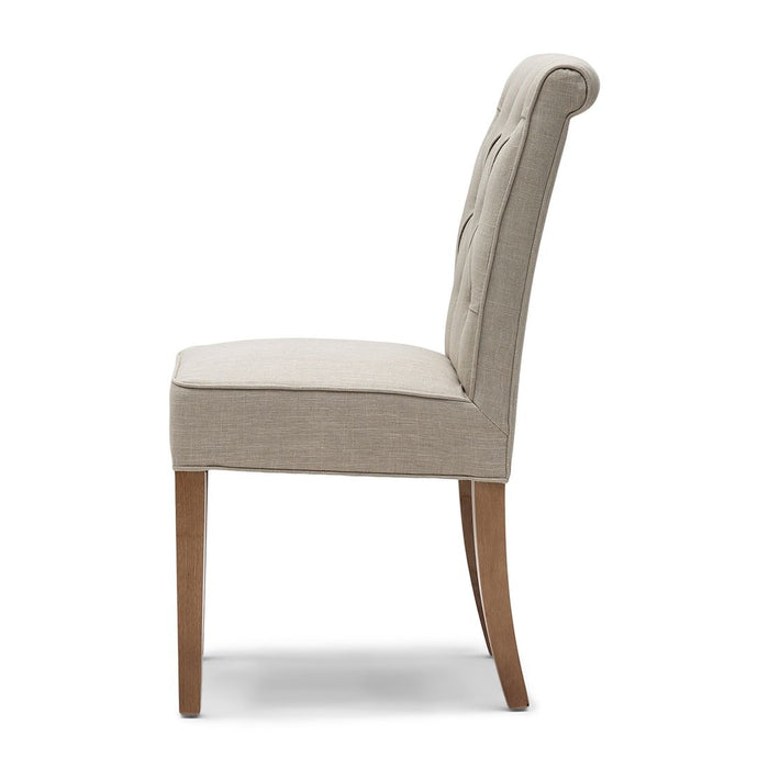 Hampton Classic Dining Chair, linen, flax