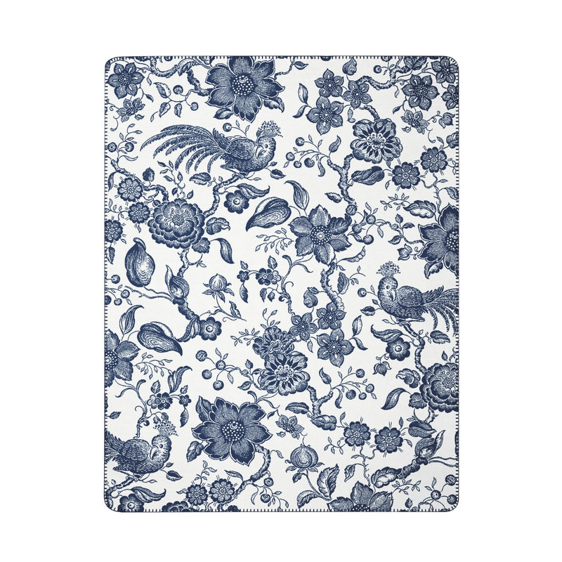 Plaid Paradiso Navy Peony, 150x200