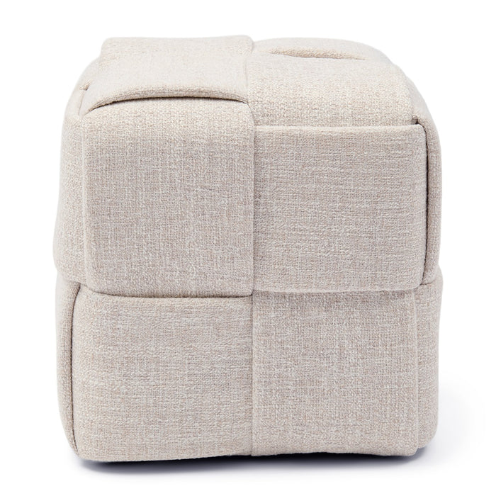 Pouf Qbic, antique white