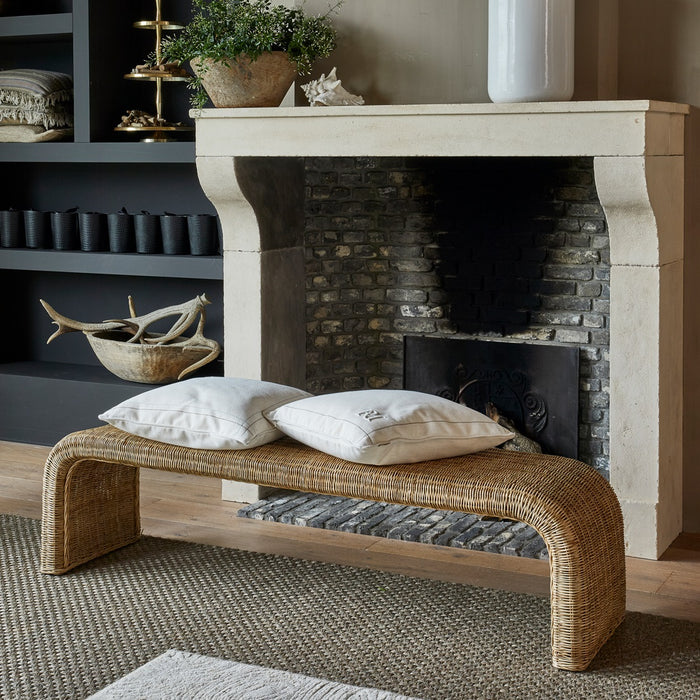 Sitzbank Santos aus Rattan