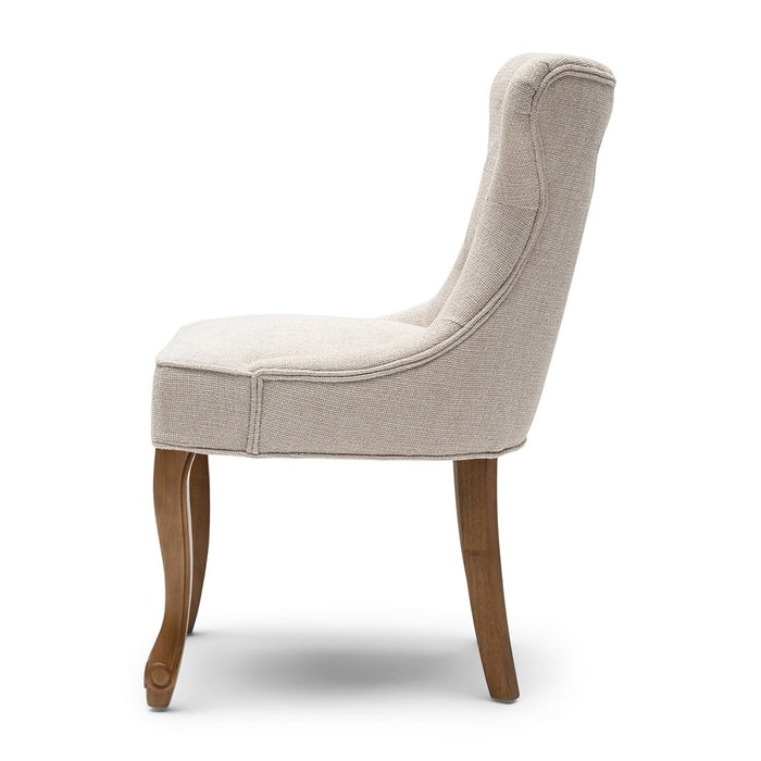 George Dining Chair, glossy flax