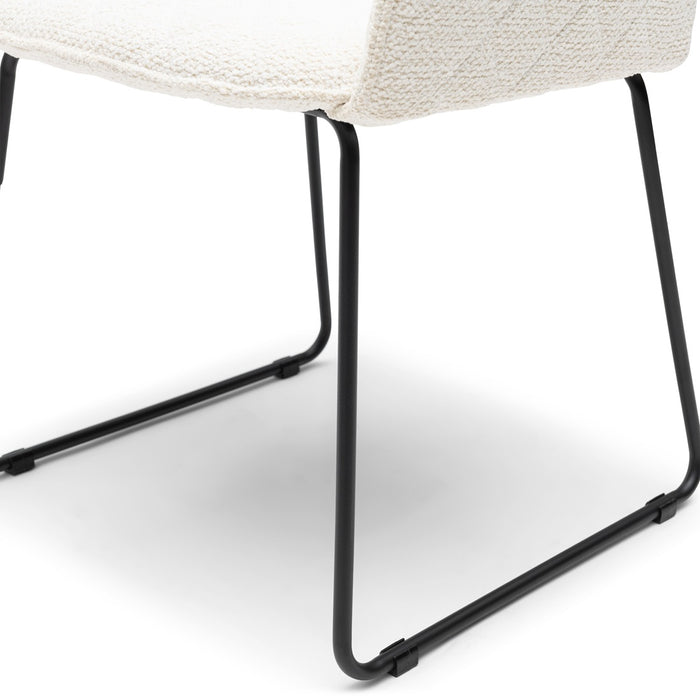 Esszimmerstuhl mit Armlehne Frisco Drive, Simply White