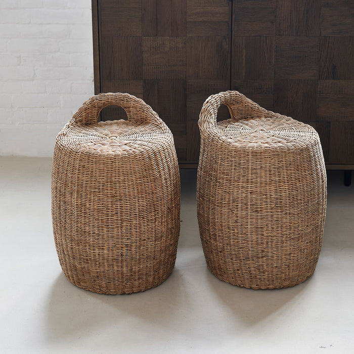 Hocker Alcudia aus Rattan