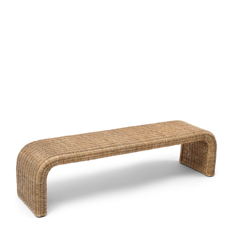 Sitzbank Santos aus Rattan