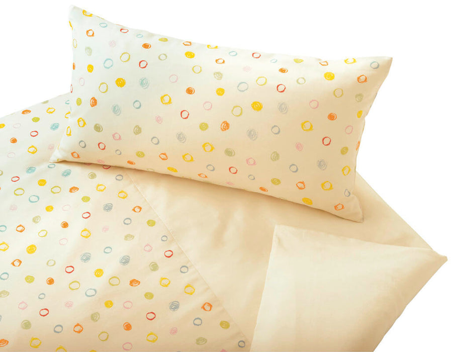 Bio Satin-Kinderbettwäsche Kritzelkreise