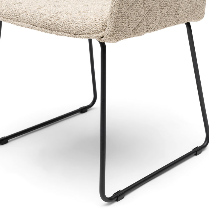 Esszimmerstuhl mit Armlehne Frisco Drive, natural grey