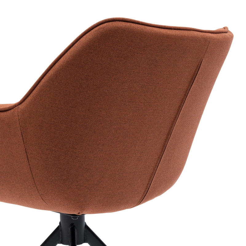 Drehbarer Esszimmerstuhl Carnaby, Autumn Brown