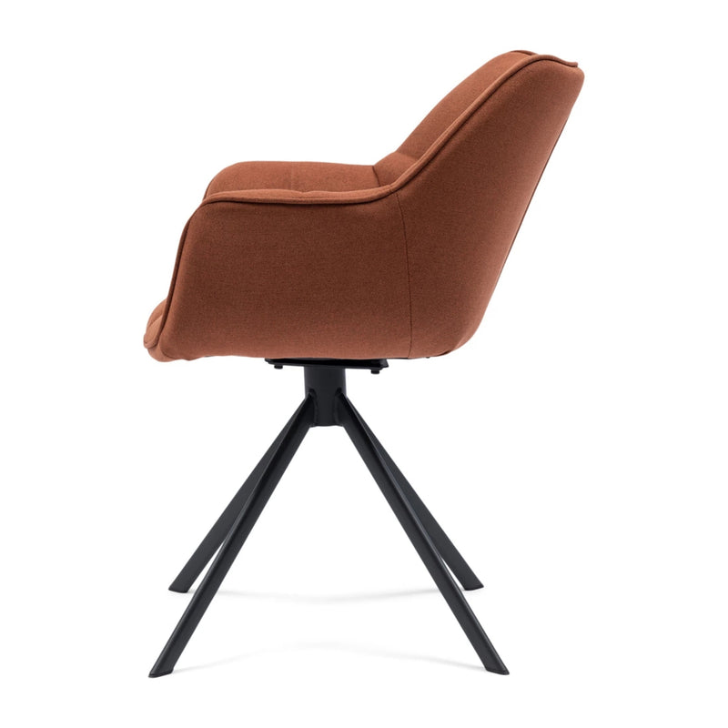 Drehbarer Esszimmerstuhl Carnaby, Autumn Brown