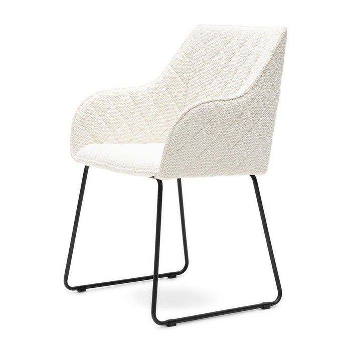 Esszimmerstuhl mit Armlehne Frisco Drive, Simply White