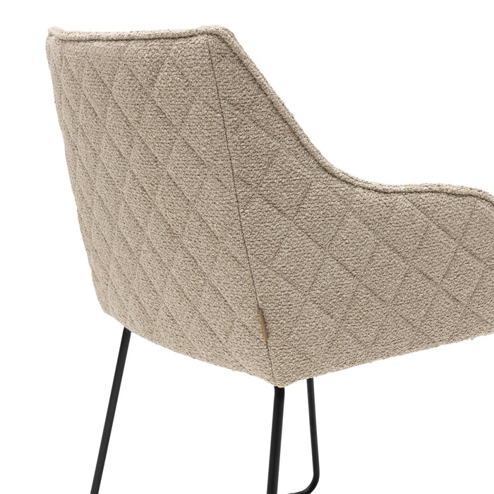 Esszimmerstuhl mit Armlehne Frisco Drive, natural grey