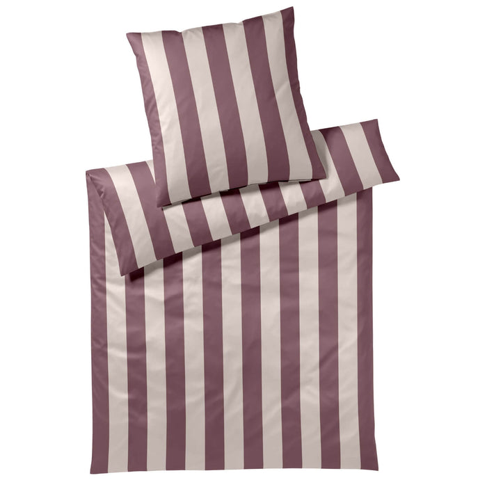 Mako Satin Bettwäsche Night Stripe