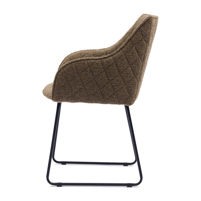 Esszimmerstuhl mit Armlehne Frisco Drive, Classic Brown