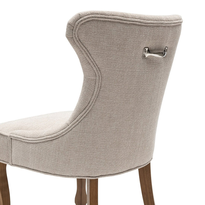 George Dining Chair, glossy flax