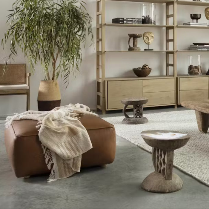 Hocker Thornbury Leder Cognac