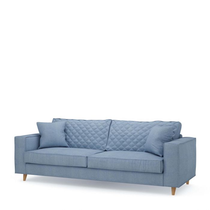 Kendall Sofa 3,5 Seater Washed cotton Ice Blue