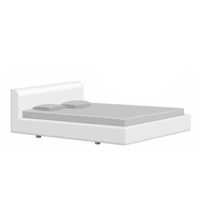 Polsterbett 180x200 mit Kopfteil Cosy-S light grey