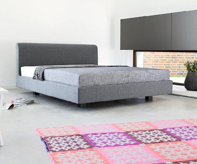 Polsterbett 180x200 mit Kopfteil Cosy-S light grey