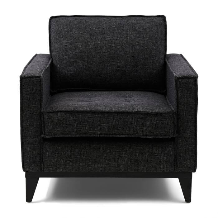 The Jake Armchair Carbon, mélane weave