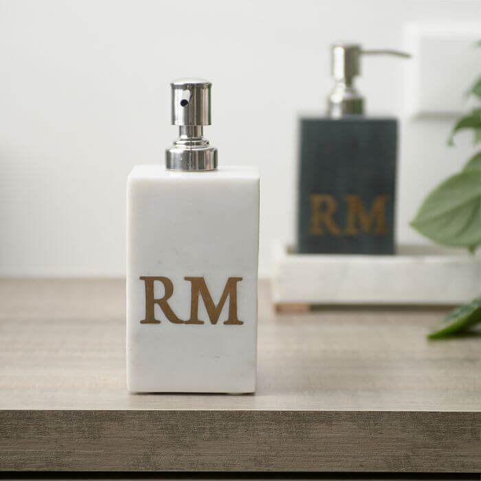 Rivièra Maison Seifenspender Magic Marble Soap Dispenser white