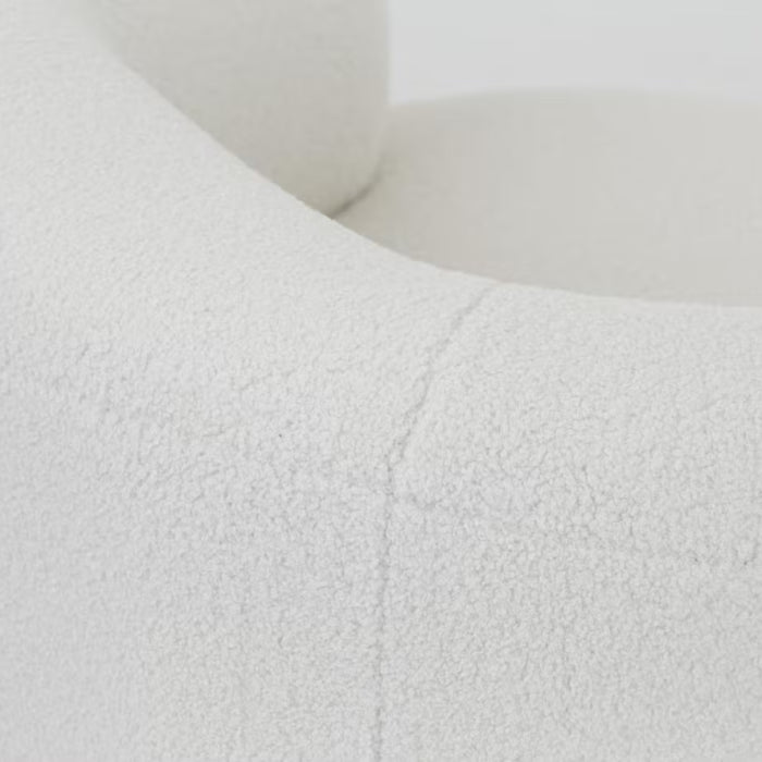 Sessel Orlando Bouclé Weiss