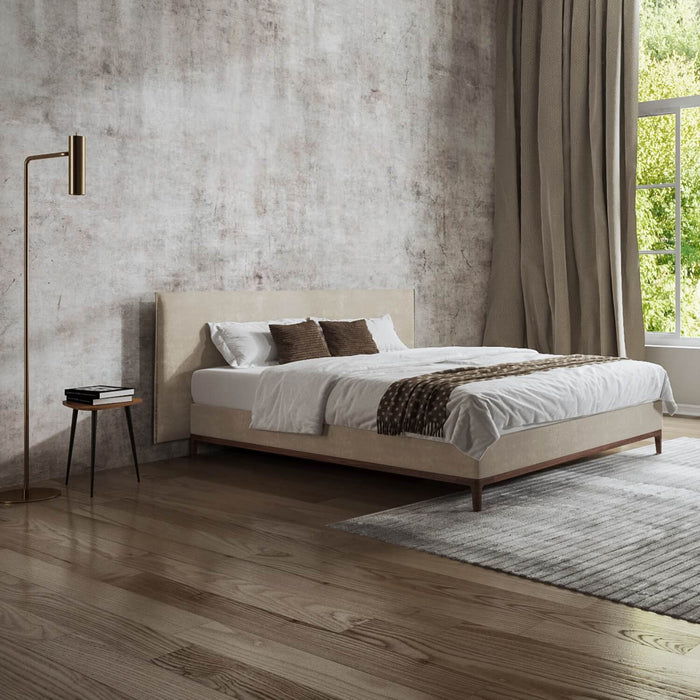 Boxspringbett Flims Extendet Jacquard Beige