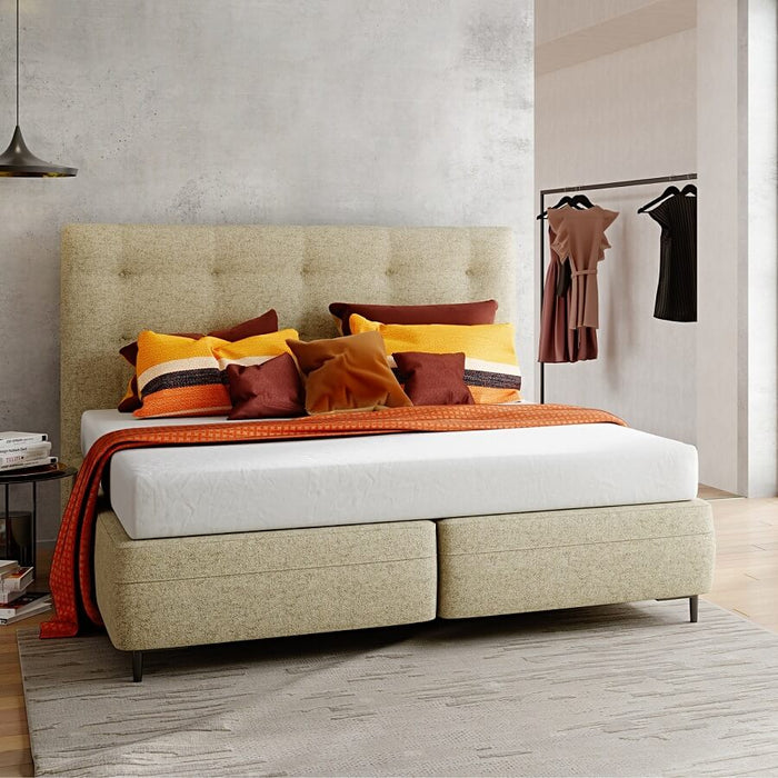 Boxspringbett Laax Felt Sand