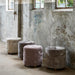 Bowery Footstool, linen, flax - Betten Ritter Living