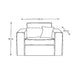 Metropolis Love Seat, washed cotton, stone - Betten Ritter Living